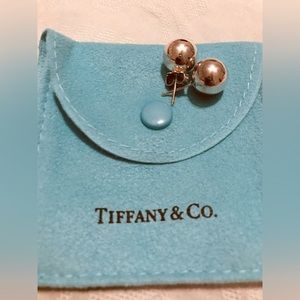 TIFFANY Ball Stud Earrings 8mm - missing one back